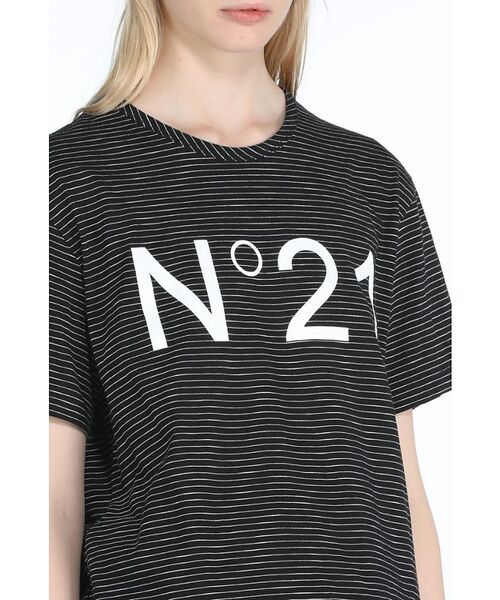 DESIGNWORKS / デザインワークス Tシャツ | 【 N゜21/ヌメロヴェントゥーノ】ボーダー×ロゴTシャツ | 詳細4