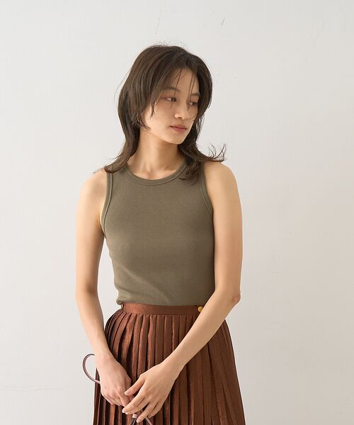 DESIGNWORKS / デザインワークス キャミソール・チューブトップ | テレコアメスリタンクトップ | 詳細1