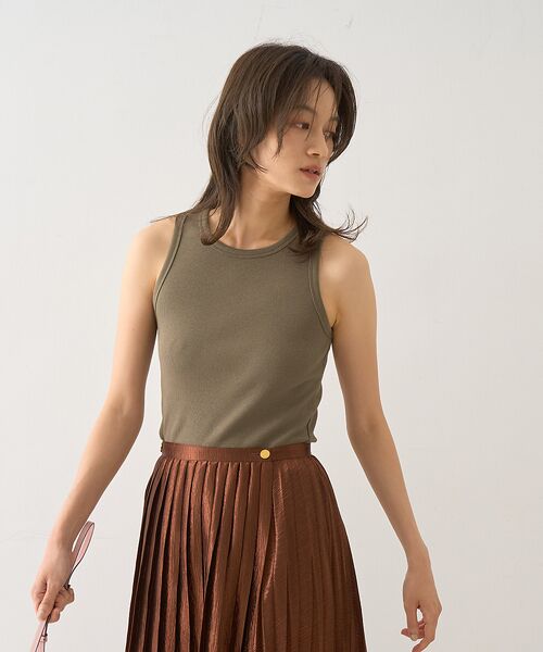 DESIGNWORKS / デザインワークス キャミソール・チューブトップ | テレコアメスリタンクトップ | 詳細3