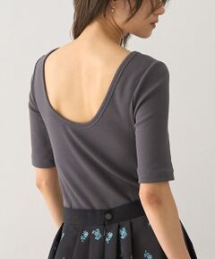 DESIGNWORKS / デザインワークス Tシャツ | テレコバックオープンクルーネックプルオーバー