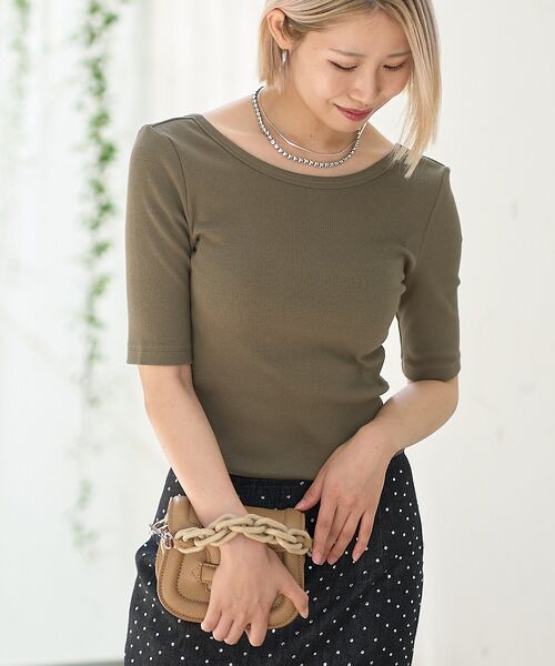 DESIGNWORKS / デザインワークス Tシャツ | テレコバックオープンクルーネックプルオーバー | 詳細3