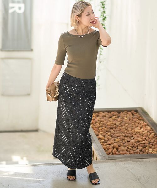 DESIGNWORKS / デザインワークス Tシャツ | テレコバックオープンクルーネックプルオーバー | 詳細9