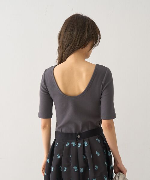 DESIGNWORKS / デザインワークス Tシャツ | テレコバックオープンクルーネックプルオーバー | 詳細10