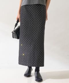 DESIGNWORKS / デザインワークス ロング・マキシ丈スカート | ラインストーンストレートスカート
