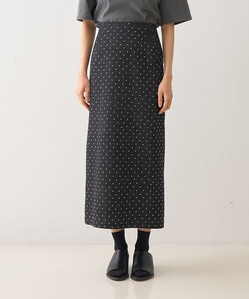 DESIGNWORKS / デザインワークス ロング・マキシ丈スカート | ラインストーンストレートスカート | 詳細11