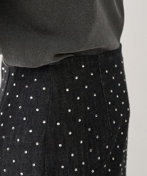 DESIGNWORKS / デザインワークス ロング・マキシ丈スカート | ラインストーンストレートスカート | 詳細15
