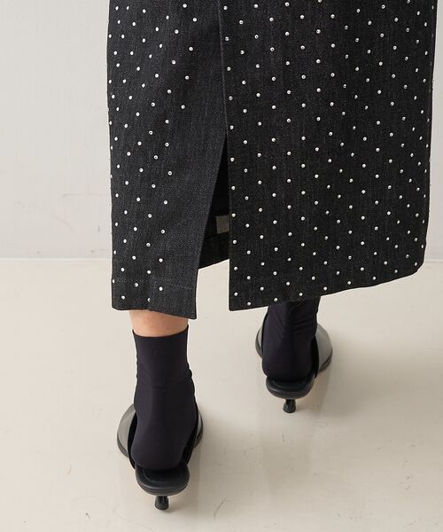 DESIGNWORKS / デザインワークス ロング・マキシ丈スカート | ラインストーンストレートスカート | 詳細17