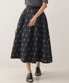 DESIGNWORKS / デザインワークス ロング・マキシ丈スカート | フラワージャガードタックスカート