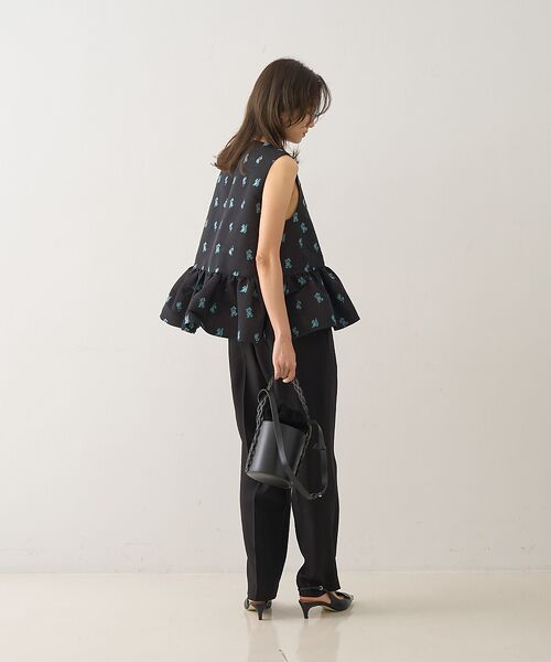 DESIGNWORKS / デザインワークス ベスト | フラワージャガードペムラムジャケット | 詳細12