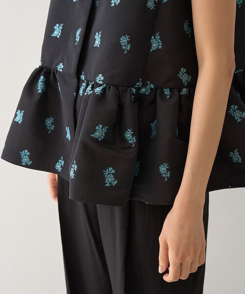 DESIGNWORKS / デザインワークス ベスト | フラワージャガードペムラムジャケット | 詳細17