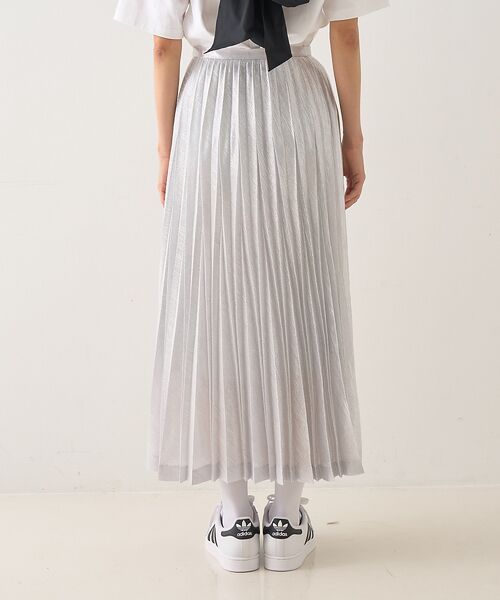 DESIGNWORKS / デザインワークス ロング・マキシ丈スカート | メタリックプリーツラップスカート | 詳細10