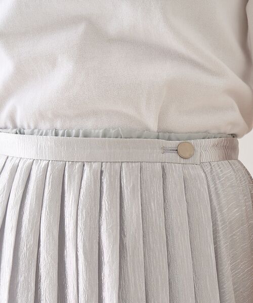 DESIGNWORKS / デザインワークス ロング・マキシ丈スカート | メタリックプリーツラップスカート | 詳細13