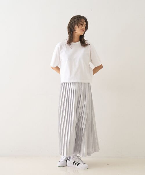 DESIGNWORKS / デザインワークス ロング・マキシ丈スカート | メタリックプリーツラップスカート | 詳細4