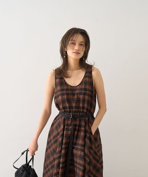DESIGNWORKS / デザインワークス ワンピース | ジャスミンチェックフレアワンピース | 詳細6