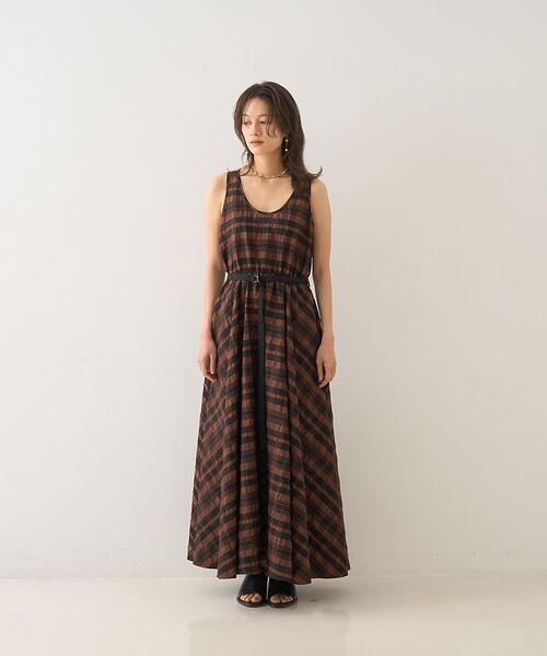 DESIGNWORKS / デザインワークス ワンピース | ジャスミンチェックフレアワンピース | 詳細7
