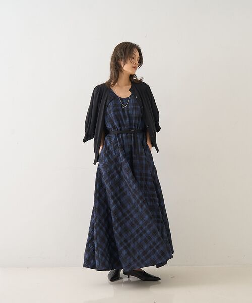 DESIGNWORKS / デザインワークス ワンピース | ジャスミンチェックフレアワンピース | 詳細15
