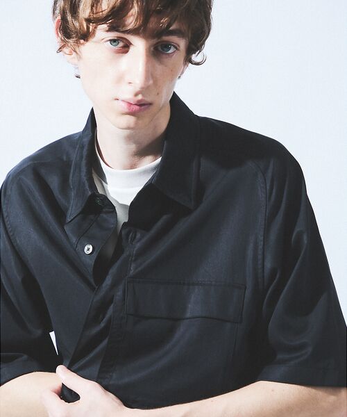 DESIGNWORKS / デザインワークス シャツ・ブラウス | 【セットアップ対応】フィブリル パッチワーク 半袖シャツ | 詳細11