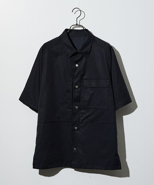 DESIGNWORKS / デザインワークス シャツ・ブラウス | 【セットアップ対応】フィブリル パッチワーク 半袖シャツ | 詳細2