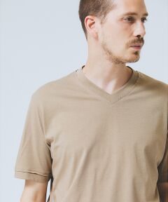 DESIGNWORKS / デザインワークス Tシャツ | 【ハイツイスト】天竺 カットオフ VネックTシャツ / 接触冷感 / 吸水速乾