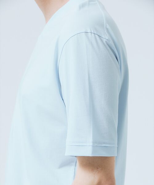 DESIGNWORKS / デザインワークス Tシャツ | 【ハイツイスト】天竺 カットオフ VネックTシャツ / 接触冷感 / 吸水速乾 | 詳細8