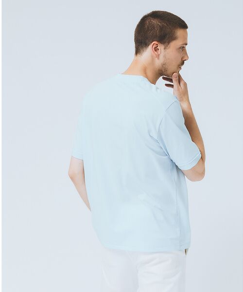 DESIGNWORKS / デザインワークス Tシャツ | 【ハイツイスト】天竺 カットオフ VネックTシャツ / 接触冷感 / 吸水速乾 | 詳細9