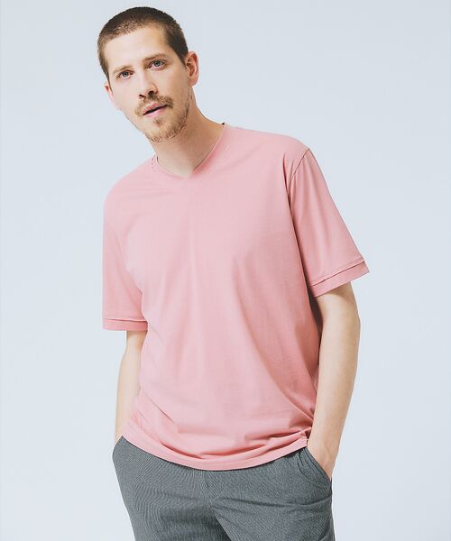 DESIGNWORKS / デザインワークス Tシャツ | 【ハイツイスト】天竺 カットオフ VネックTシャツ / 接触冷感 / 吸水速乾 | 詳細11