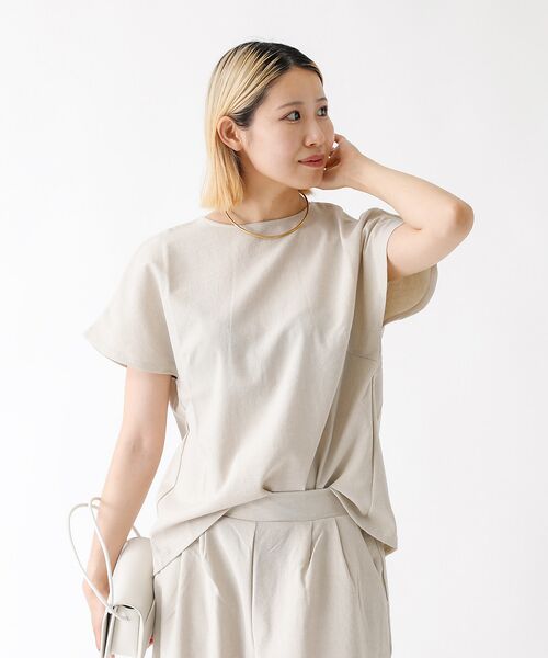 DESIGNWORKS / デザインワークス シャツ・ブラウス | 【セットアップ対応】リネン調バックタックブラウス | 詳細2