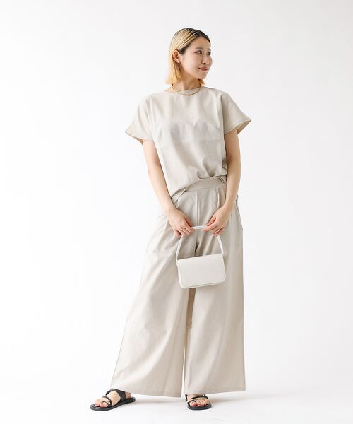 DESIGNWORKS / デザインワークス シャツ・ブラウス | 【セットアップ対応】リネン調バックタックブラウス | 詳細6