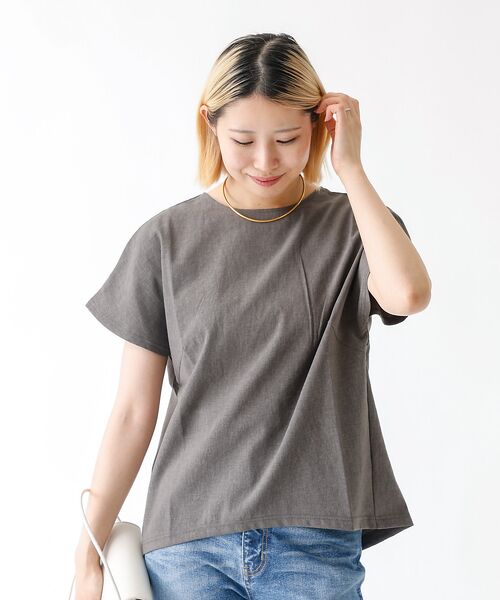 DESIGNWORKS / デザインワークス シャツ・ブラウス | 【セットアップ対応】リネン調バックタックブラウス | 詳細9