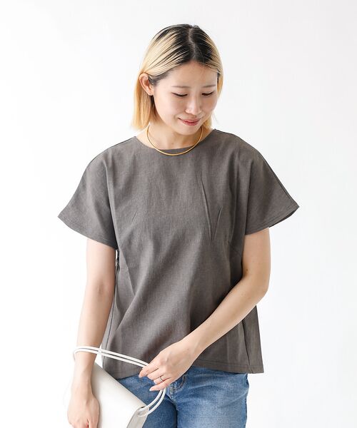 DESIGNWORKS / デザインワークス シャツ・ブラウス | 【セットアップ対応】リネン調バックタックブラウス | 詳細10