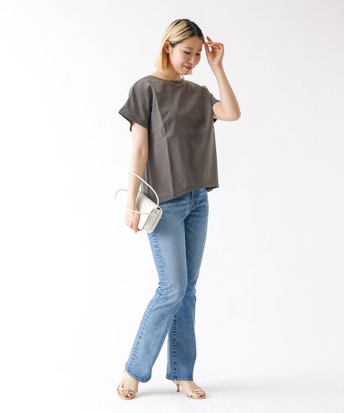 DESIGNWORKS / デザインワークス シャツ・ブラウス | 【セットアップ対応】リネン調バックタックブラウス | 詳細11