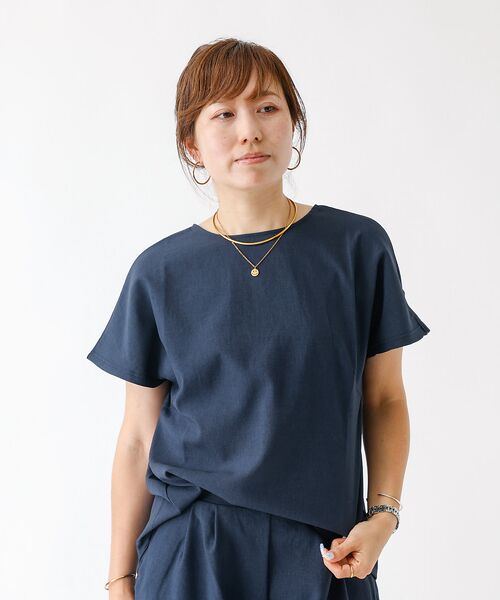 DESIGNWORKS / デザインワークス シャツ・ブラウス | 【セットアップ対応】リネン調バックタックブラウス | 詳細15