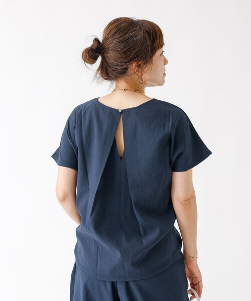 DESIGNWORKS / デザインワークス シャツ・ブラウス | 【セットアップ対応】リネン調バックタックブラウス | 詳細17