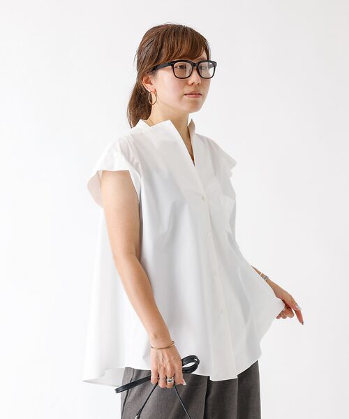 DESIGNWORKS / デザインワークス シャツ・ブラウス | コットンノースリーブシャツ | 詳細2