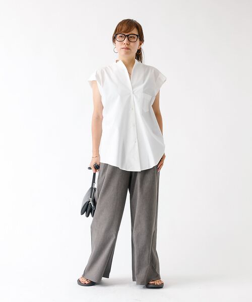 DESIGNWORKS / デザインワークス シャツ・ブラウス | コットンノースリーブシャツ | 詳細4