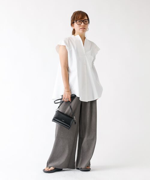 DESIGNWORKS / デザインワークス シャツ・ブラウス | コットンノースリーブシャツ | 詳細6