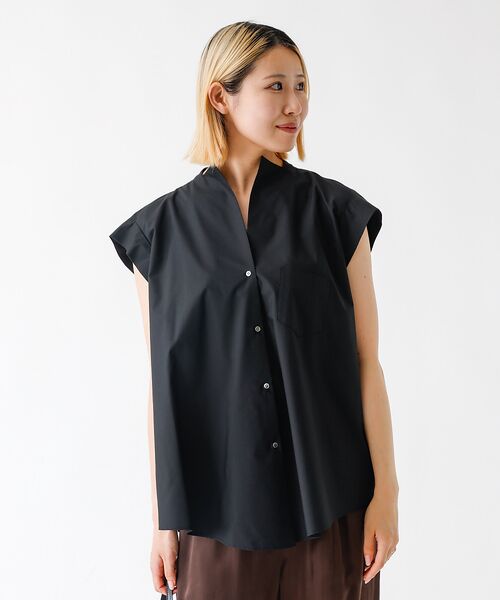 DESIGNWORKS / デザインワークス シャツ・ブラウス | コットンノースリーブシャツ | 詳細8
