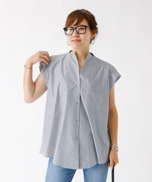 DESIGNWORKS / デザインワークス シャツ・ブラウス | コットンノースリーブシャツ | 詳細16