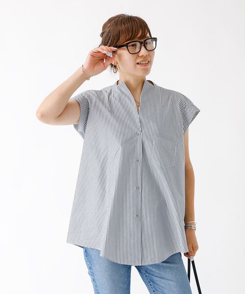 DESIGNWORKS / デザインワークス シャツ・ブラウス | コットンノースリーブシャツ | 詳細17
