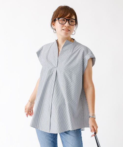DESIGNWORKS / デザインワークス シャツ・ブラウス | コットンノースリーブシャツ | 詳細18