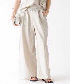 DESIGNWORKS / デザインワークス パンツ | 【セットアップ対応】リネン調リラックスタックワイドパンツ