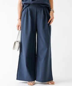 DESIGNWORKS / デザインワークス パンツ | 【セットアップ対応】リネン調リラックスタックワイドパンツ