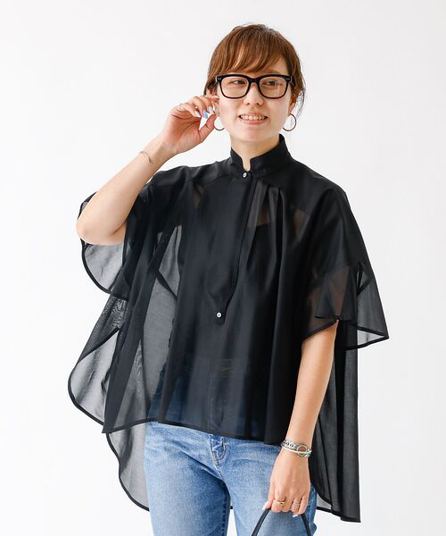 DESIGNWORKS / デザインワークス シャツ・ブラウス | オーガンジーシアーラウンドヘムシャツ | 詳細11