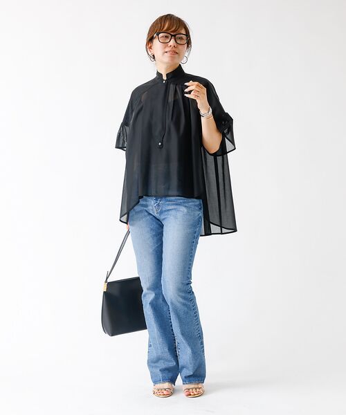 DESIGNWORKS / デザインワークス シャツ・ブラウス | オーガンジーシアーラウンドヘムシャツ | 詳細13