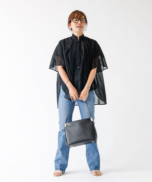 DESIGNWORKS / デザインワークス シャツ・ブラウス | オーガンジーシアーラウンドヘムシャツ | 詳細14