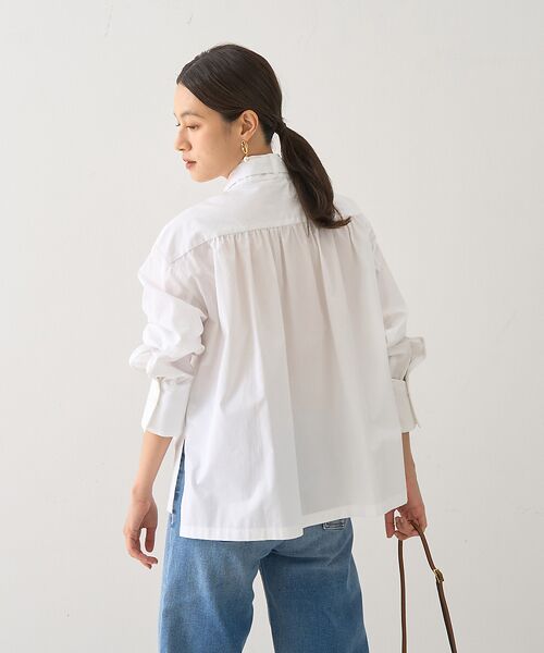 DESIGNWORKS / デザインワークス シャツ・ブラウス | ボウタイ付きフロントプリーツシャツ | 詳細3