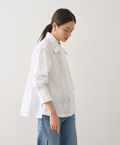 DESIGNWORKS / デザインワークス シャツ・ブラウス | ボウタイ付きフロントプリーツシャツ | 詳細5