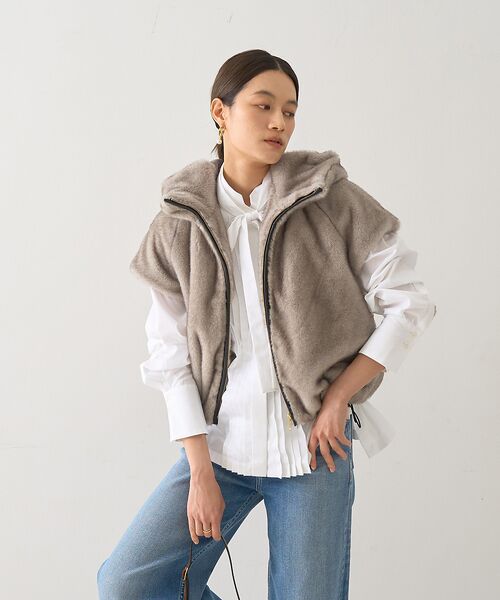 DESIGNWORKS / デザインワークス シャツ・ブラウス | ボウタイ付きフロントプリーツシャツ | 詳細6