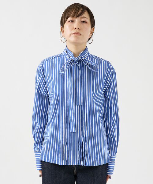 DESIGNWORKS / デザインワークス シャツ・ブラウス | ボウタイ付きフロントプリーツシャツ | 詳細19