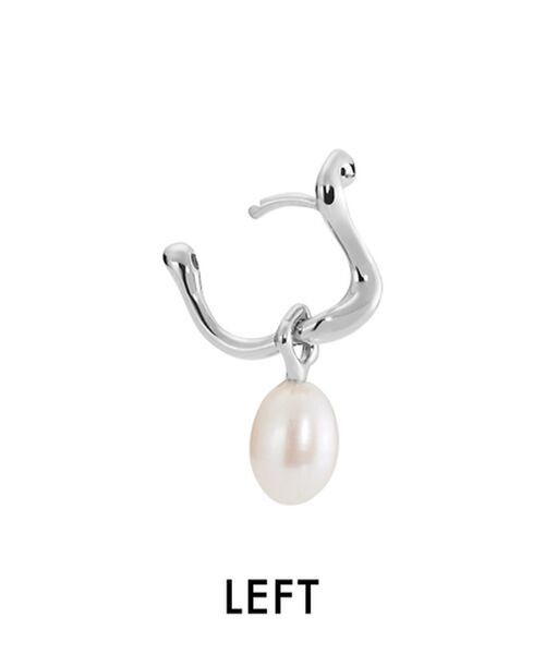 DESIGNWORKS / デザインワークス ピアス・イヤリング | 【MARIA BLACK/マリアブラック 】Lngebro Huggie Sil | 詳細1